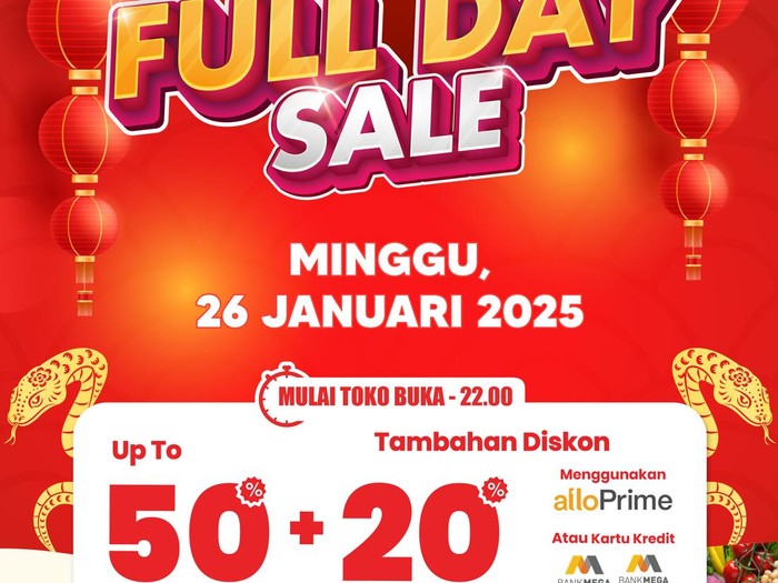 Transmart Full Day Sale Minggu 26 Januari