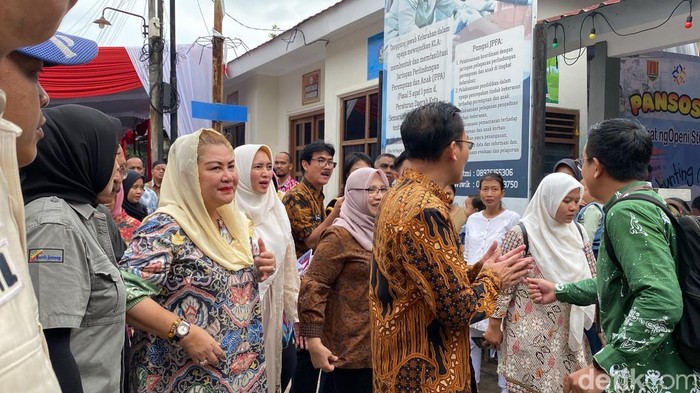 Wali Kota Semarang Hevearita Gunaryanti Rahayu alias Mbak Ita di Rumah Pelita Kelurahan Bandarharjo, Kecamatan Semarang Utara, Jumat (24/1/2025).
