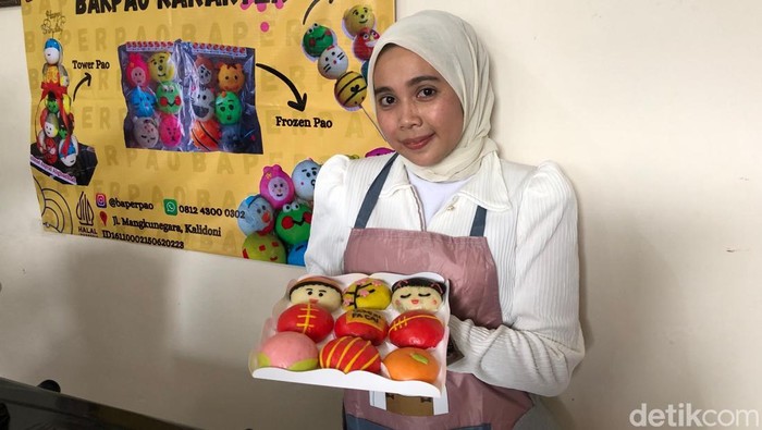 Bakpao Koko Cici Palembang yang cocok dijadikan hampers Imlek 2025.
