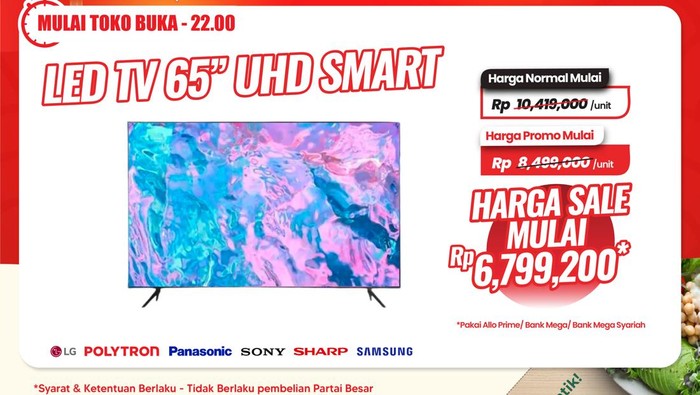 Transmart Full Day Sale kembali hadir hari ini, Minggu, 26 Januari 2025. Pelanggan setia Transmart bisa hemat Rp 3,6 juta lho.