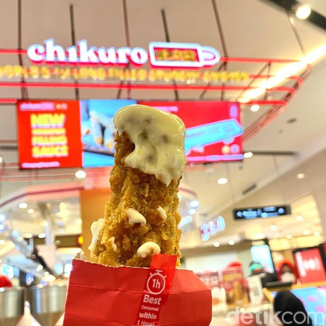 Diborong Jastiper Malaysia, Ini Chikuro Stick Ayam Renyah 1/4 Meter!