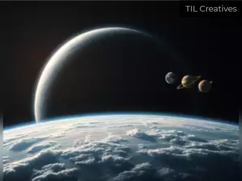 Enam planet utama—Mars, Jupiter, Uranus, Neptunus, Venus, dan Saturnus—yang akan berbaris dalam parade planet yang menakjubkan. (Tangkapan Layar/TIL Creatives)