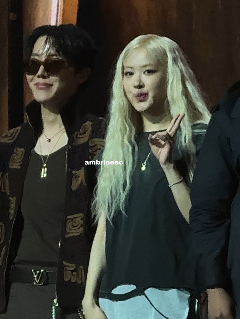 Interaksi J-Hope BTS dan Rose BLACKPINK di konser amal Le Gala des Pièces Jaunes 2025