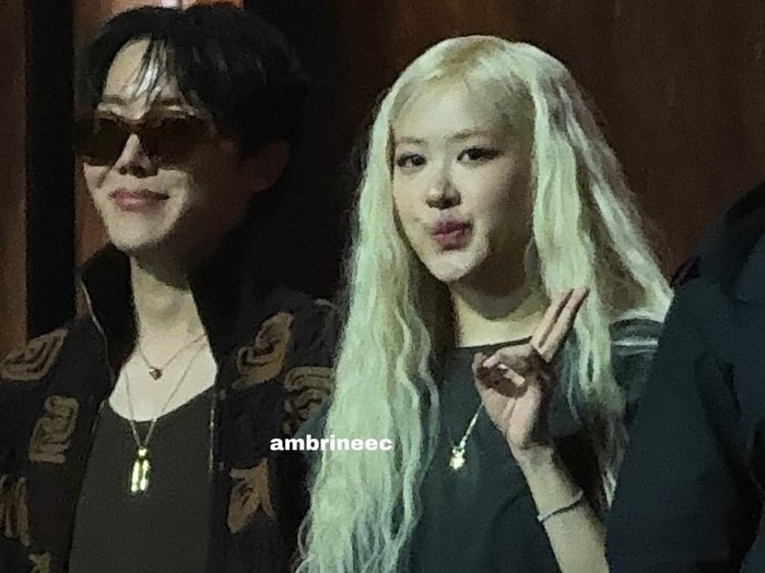 Interaksi J-Hope BTS dan Rose BLACKPINK di konser amal Le Gala des Pièces Jaunes 2025