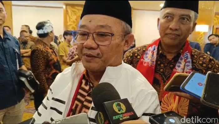 Mendikdasmen Abdul Muti saat ditemui di Surabaya.