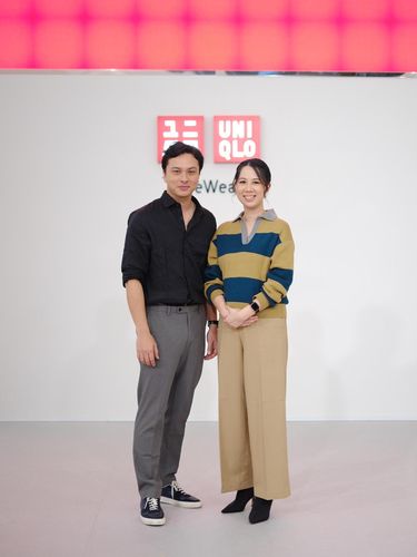 Nicholas Saputra di acara Uniqlo Spring/Summer 2025.