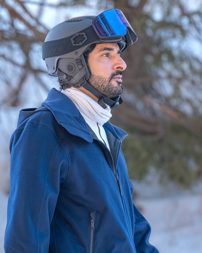 Pangeran Fazza di resor ski Prancis. Pangeran Fazza di resor ski Prancis.
