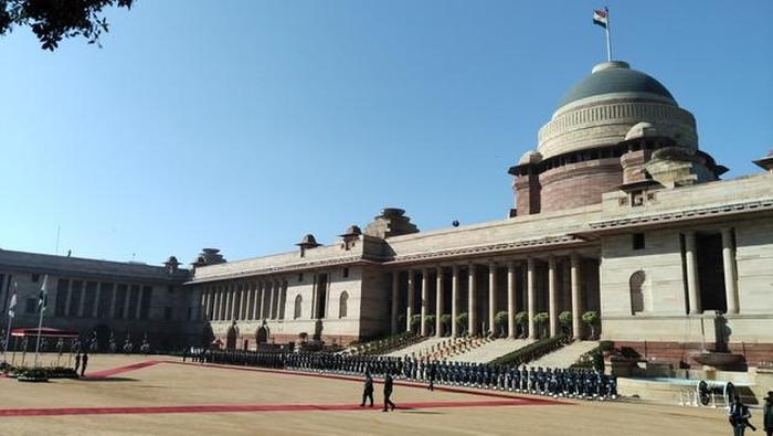 Prabowo di Istana Rashtrapati Bavan