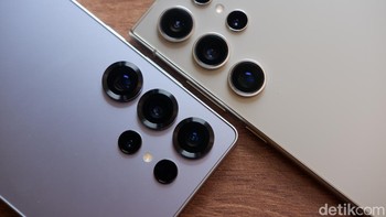 Spesifikasi kamera tidak terllau mencolok perbedaannya. Hanya saja lensa ultra-wide S25 Ultra berukuran 50 MP naik dari 12 MPdi S24 Ultra. Foto: Adi Fida Rahman/detikINET