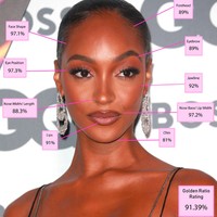 4. Jourdan Dunn   Model lain yang disebut punya proporsi wajah hampir sempurna adalah Jourdan. Posisi mata almond dan bentuk wajah oval menjadi alasan mengapa ia begitu cantik dan cocok jadi supermodel.   Foto: Dok. Blog Dr. Julian De Silva