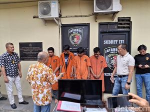 4 Spesialis Bobol Rumah Antarprovinsi Ternyata Residivis, Ada 3 Kali di Penjara