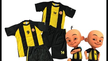 Disuruh tukar sama jersey Upin & Ipin. Foto: (X).