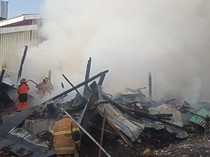 Polisi Selidiki Penyebab Pasar Induk Cepu Blora Terbakar