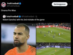 Meme Chelsea Kalah dari Man City, Robert Sanchez Disamakan dengan Onana