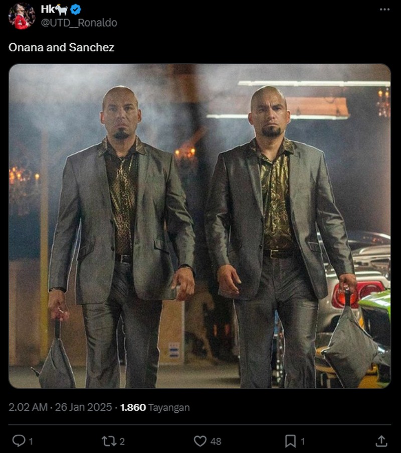 Manchester City berhasil mengalahkan Chelsea dengan skor akhir 3-1. Dalam hal ini kiper Chelsea Robert Sánchez, disamakan dengan Onana. Berikut meme-nya.