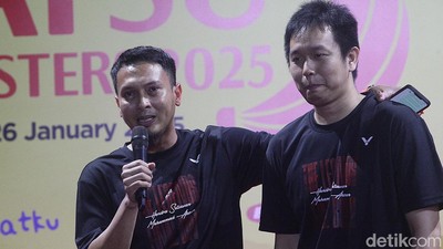 Panggung Perpisahan Hendra/Ahsan di Indonesia Masters 2025