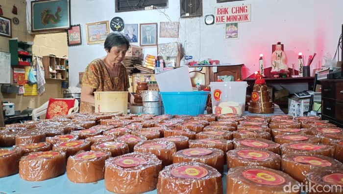 Produsen Kue Keranjang Lampion, Danurejan, Jogja. Foto diambil Minggu (26/1/2025).