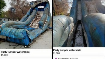 Kok bisa kepikiran jual perosotan yang sudah rusak parah seperti ini. Foto: (Bored Panda).