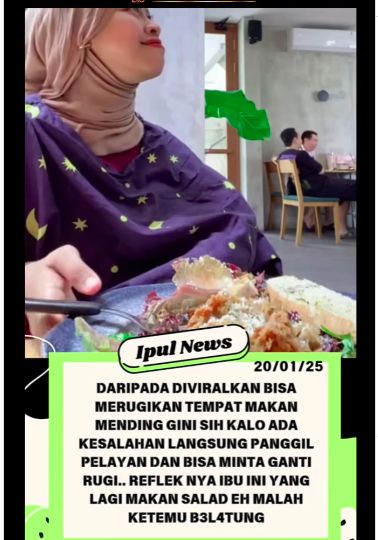 Ada Ulat di Makanan, Pengunjung Ini Pilih Langsung Bicara ke Pelayan daripada Memviralkan