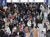 Begini Suasana Puncak Mudik Libur Imlek di Beijing