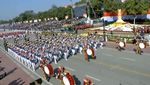 Kontingen Patriot Indonesia Pukau Warga India