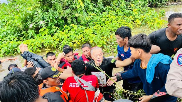 Korban tenggelam di Sungai Biring Je'ne Makassar ditemukan tewas.