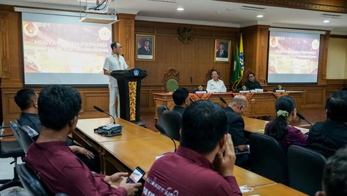 Musprov IPSI Bali di Ruang Kriya Gosana, Puspem Badung, Minggu (26/1/2025). (Dok. Pemkab Badung)