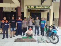 Pria Bojonegoro Tertangkap Basah Curi Besi Rel di Lamongan