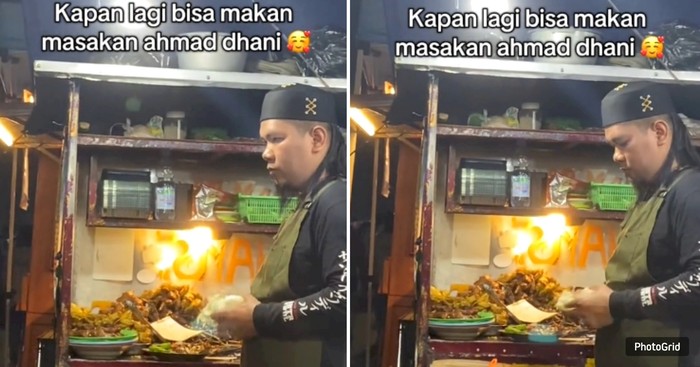 Penjual Ayam Goreng Mirip Ahmad Dhani di Bandung Bikin Salfok