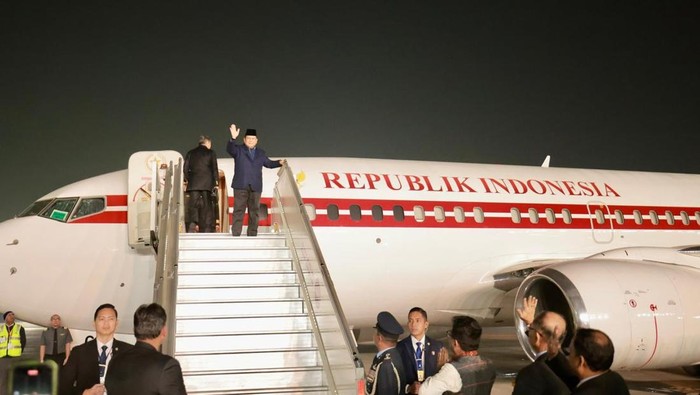 Prabowo bertolak ke Malaysia dari India (Aldoni - Biro Pers Sekretariat Presiden)