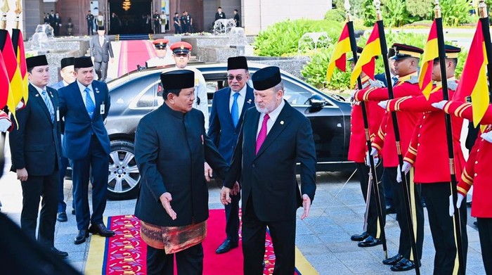 Prabowo kunjungi Istana Kenegaraan Malaysia