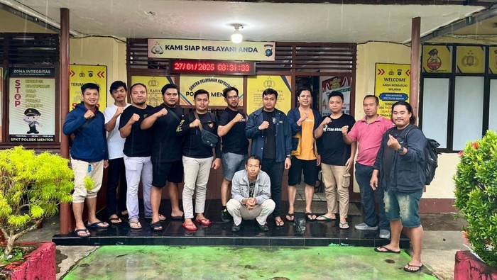 Roso yang membawa kabur gadis 14 tahun di Basel saat diamankan polisi.