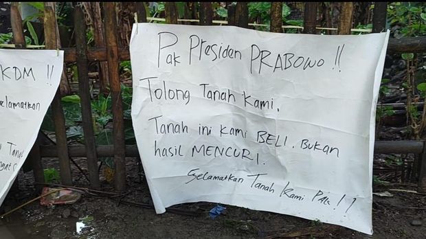 Warga protes atas klaim tanah oleh Kemenke