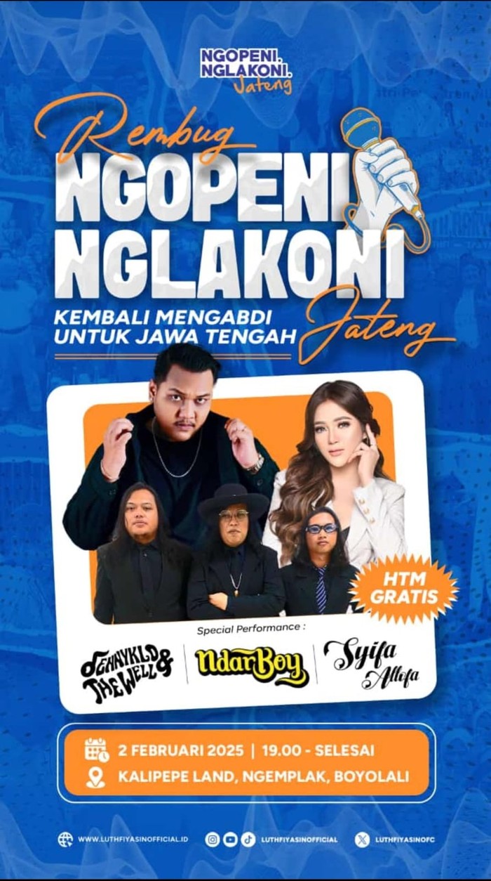Pasangan cagub-cawagub Jawa Tengah Ahmad Luthfi dan Taj Yasin menggelar acara Rembug Ngopeni Nglakoni