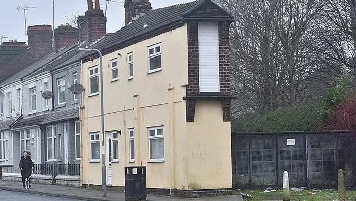 Penampakan rumah tersempit di Inggris