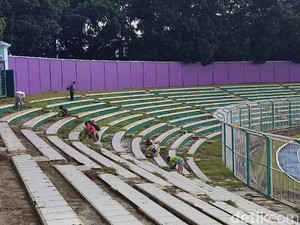 Stadion Galuh Ciamis Bersolek Jelang Babak 6 Besar Liga Nusantara