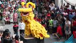 Atraksi Barongsai Semarakkan Imlek di Wihara Sakyamuni Aceh