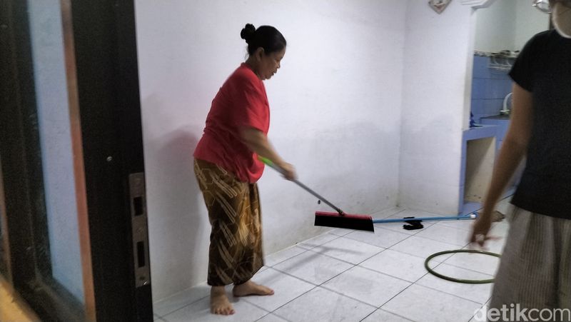 Banjir Kampung Kebon Pala, Kampung Melayu, Jakarta TImur, 29 Januari 2025 pukul 10.45 WIB. (Maulani Mulianingsih/detikcom)