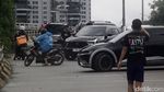 Jalan Latumenten Grogol Banjir, Arus Lalu-lintas Tersendat