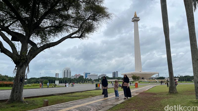 Kondisi Monas, 29 Januari 2025, siang. (Rumondang Naibaho/detikcom)