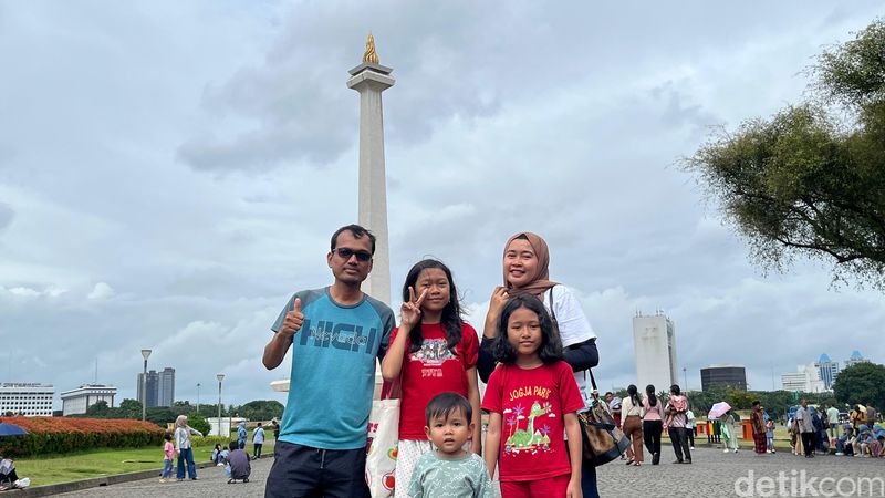 Kondisi Monas, 29 Januari 2025, siang. (Rumondang Naibaho/detikcom)