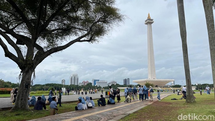 Kondisi Monas, 29 Januari 2025, siang. (Rumondang Naibaho/detikcom)