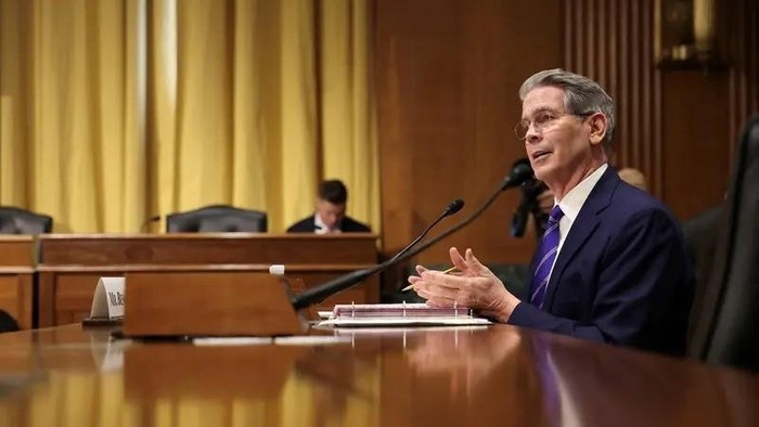 Scott Bessent, U.S. President-elect Donald Trump’s nominee to be secretary of treasury, testifies during a Senate Finance Committee confirmation hearing on Capitol Hill in Washington, U.S., January 16, 2025. (Reuters)