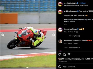 Aksi Murid-murid Valentino Rossi Latihan di Sirkuit Mandalika