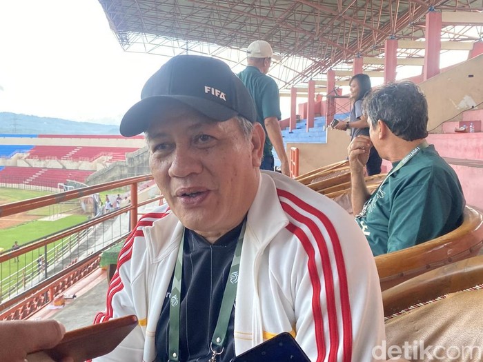 Presiden Direktur PSS Sleman, Gusti Randa, di Stadion Sultan Agung (SSA) Bantul, Minggu (26/1/2025).