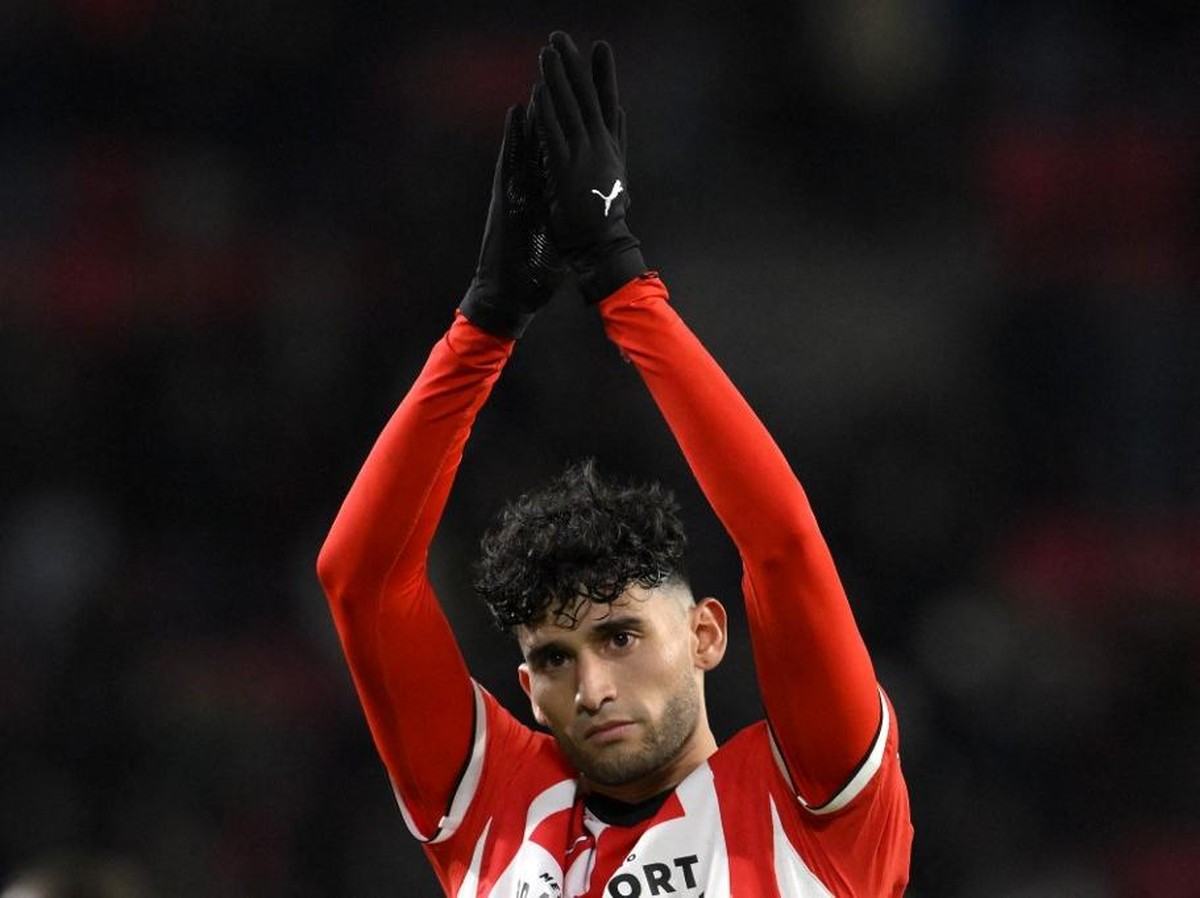 Ricardo Pepi mempunyai motivasi ekstra saat PSV Eindoven vs Liverpool. (Foto: AFP/JOHN THYS)