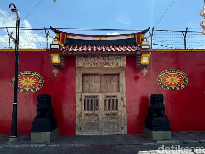 Rumah Merah Heritage di Karangturi, Kecamatan Lasem, Kabupaten Rembang, Rabu (15/1/2025).