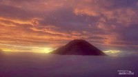 Golden sunrise di Bukit Sikunir, Dieng.