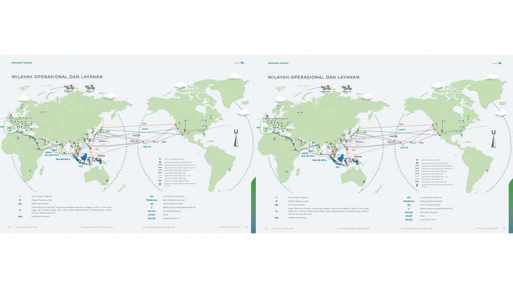 Wilayah operasional Telkom. (Dok. Telkom)