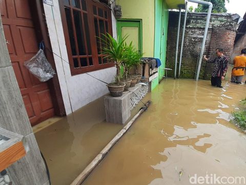 Banjir di Desa Doropayung, Kecamatan Juwana, Pati, Kamis (30/1/2025) siang.